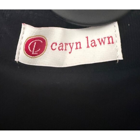 Caryn Lawn Black Corduroy Preppy Star Elbow Patch Shirt Dress Womens One Size - Picture 2 of 6